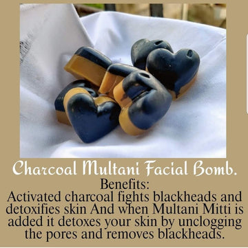 Charcoal Multani Mitti Facial Bombs