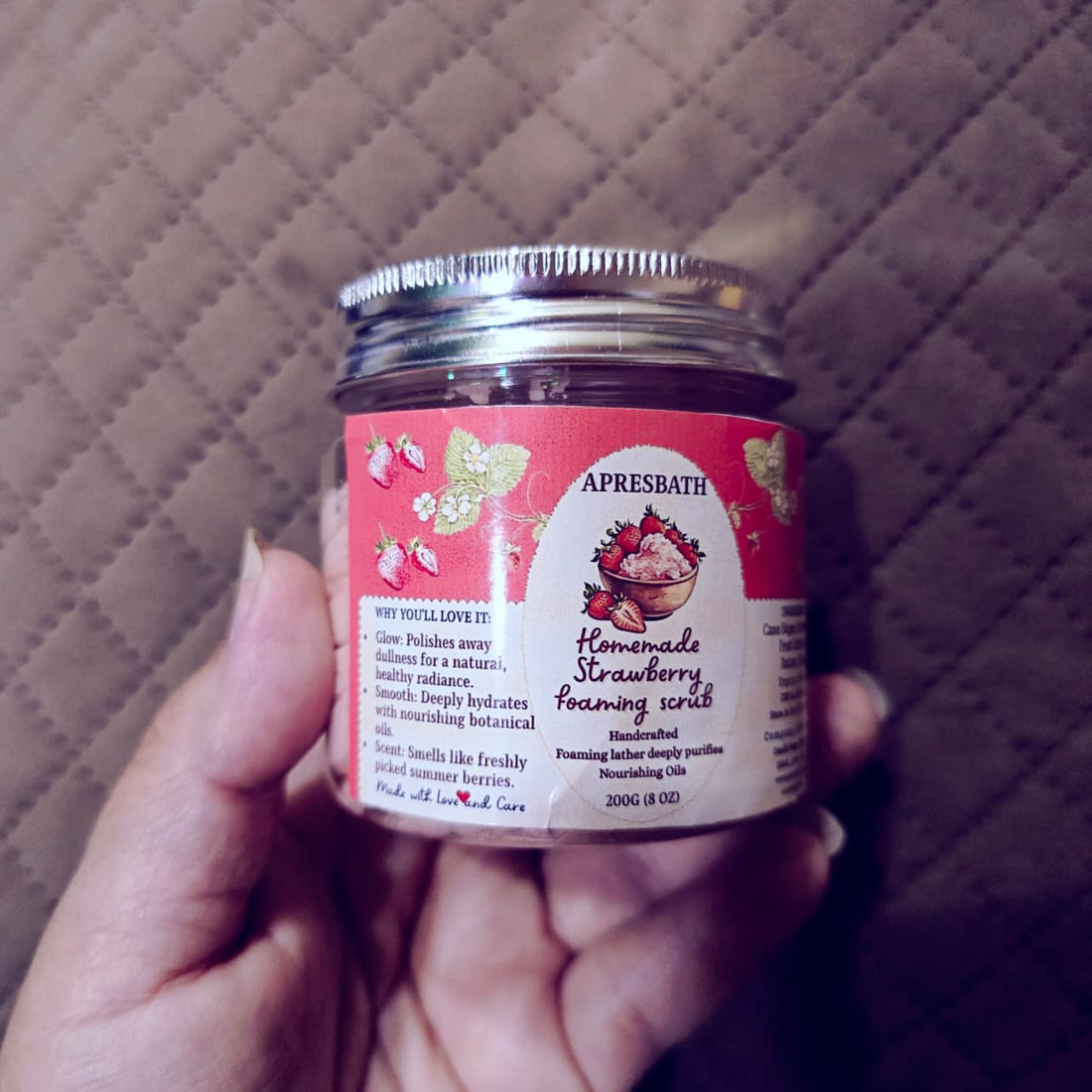 Strawberry Foaming Sugar Scrub