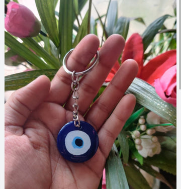 Resin Evil Eye Keychain