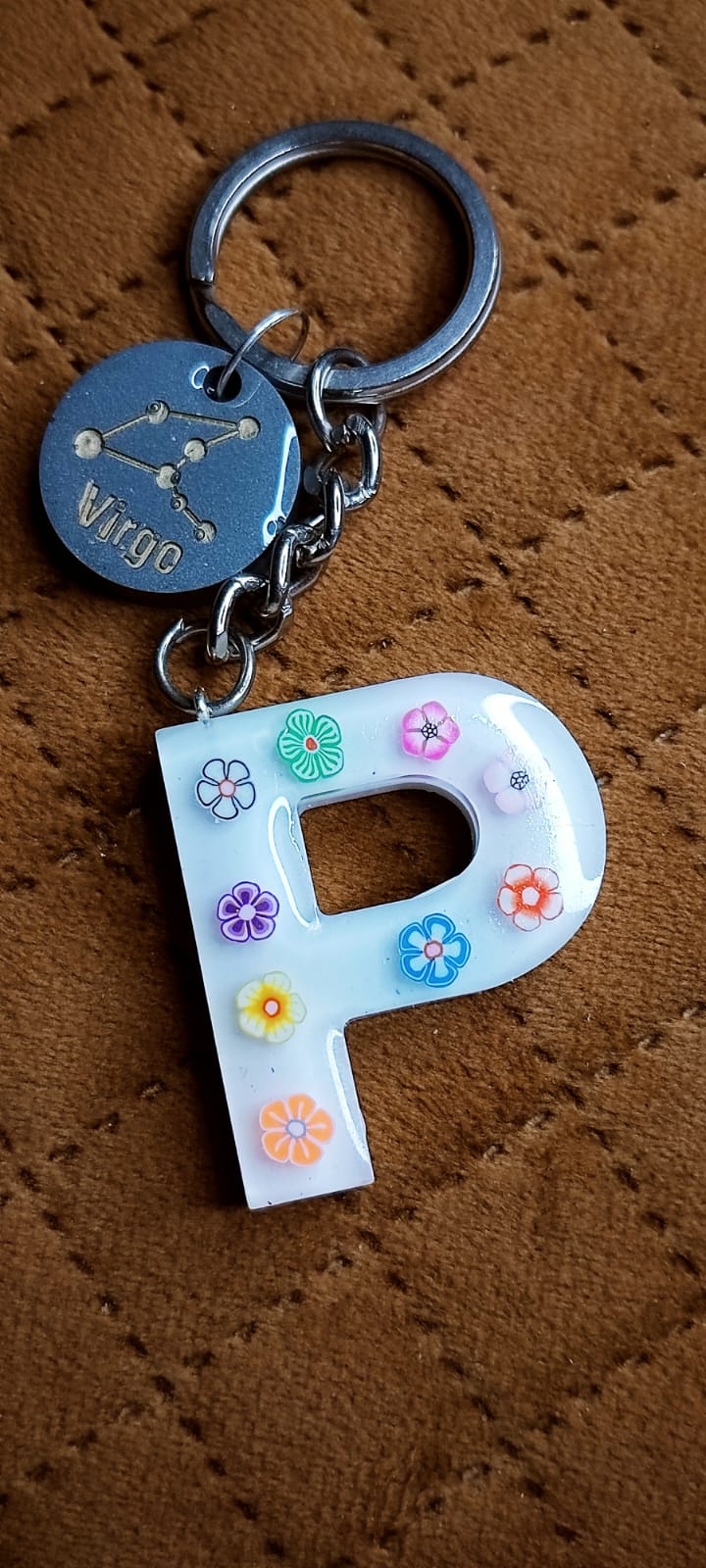 Resin Letter Keychain