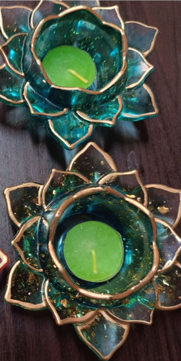Resin candle Holder