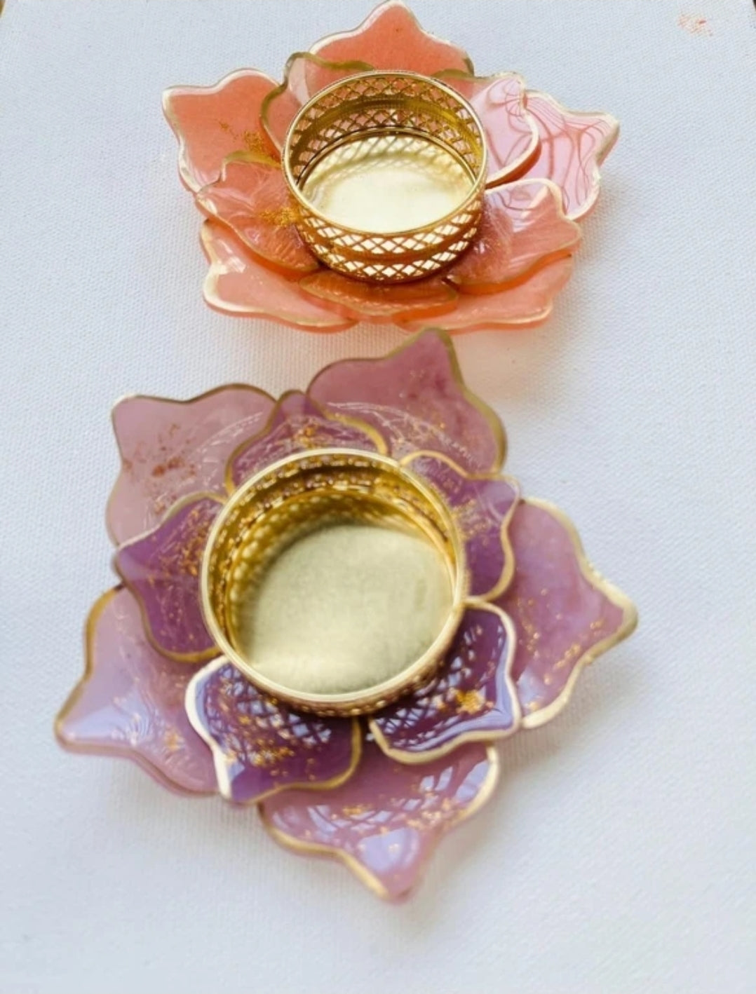 Resin candle Holder